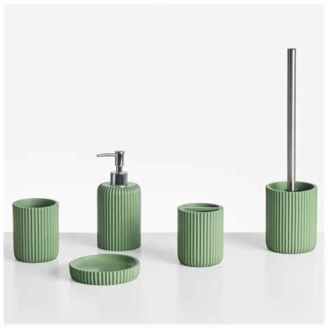 Set Da 5 Accessori Per Il Bagno Camana Verde - Foto 2