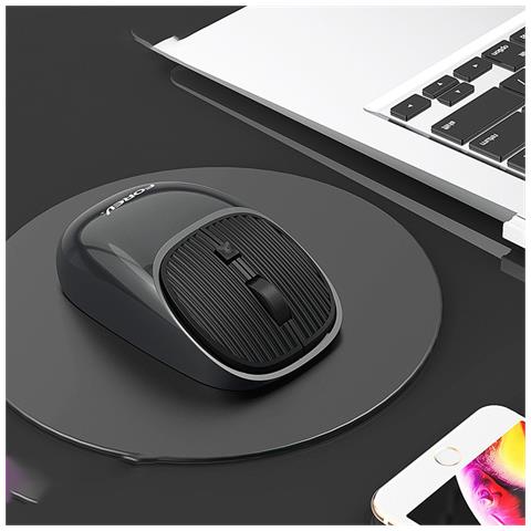 Mouse Wireless Ergonomico Silenzioso Ricaricabile - 2.4g, Dpi Regolabile, Compatibile Con Pc Black - Foto 5