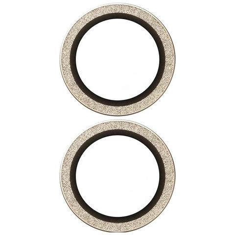 Vetro Protettivo Obiettivo Fotocamera Per Iphone 17 Glitter, Dorato - Foto 2