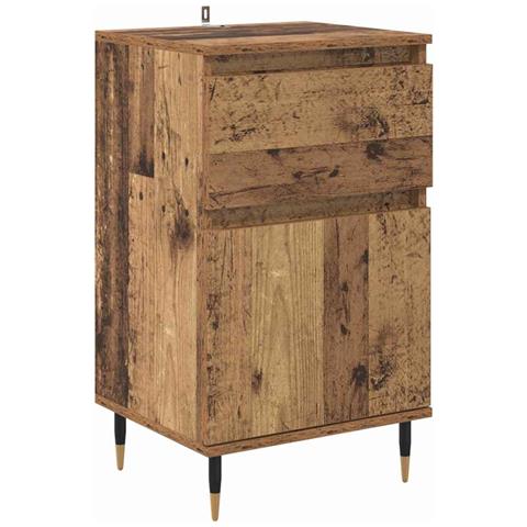 Credenza con cassetto Legno vecchio 40 x 35 x 70 cm - Foto 1