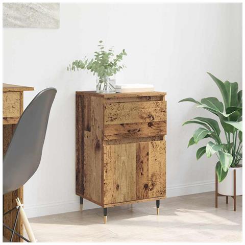 Credenza con cassetto Legno vecchio 40 x 35 x 70 cm - Foto 2