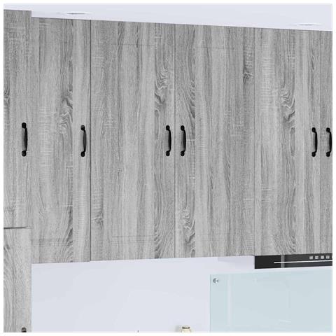 Pensile cucina Grigio Sonoma 80 x 31 x 100 cm Legno multistrato - Foto 2