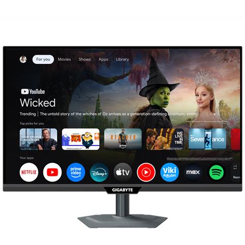 M27QS Monitor Smart 27” 2K QHD - Google TV, Display wireless, 2560 x 1440, 180Hz, 1ms, 350 cd /m², FreeSync, Display HDR400, HDMI 2.0, DisplayPort 1.4 - Foto 1