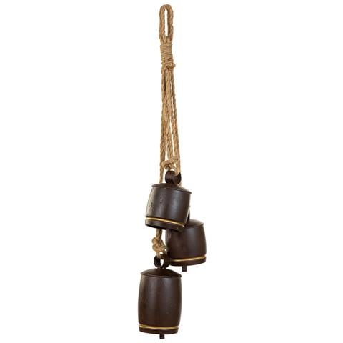 Campana Decorativa In Metallo Marrone 20,3x12,7x81,3h - Foto 2