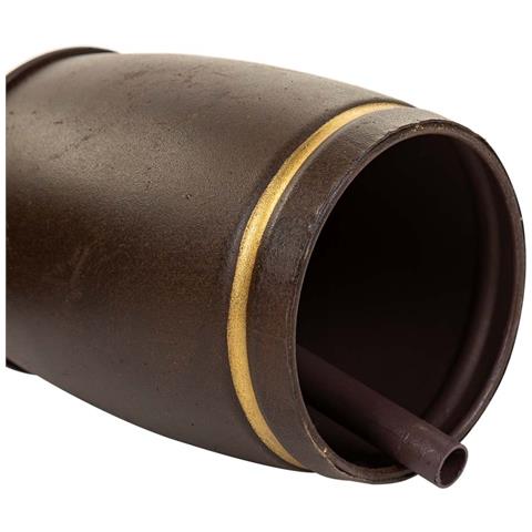 Campana Decorativa In Metallo Marrone 20,3x12,7x81,3h - Foto 8