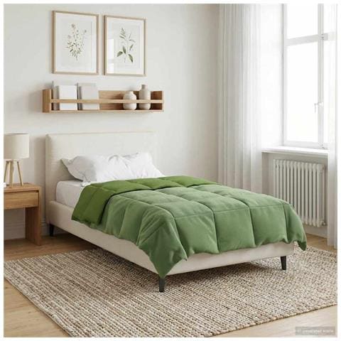Piumone Completo Annuale Verde 135 x 220 cm Microfibra - Foto 2