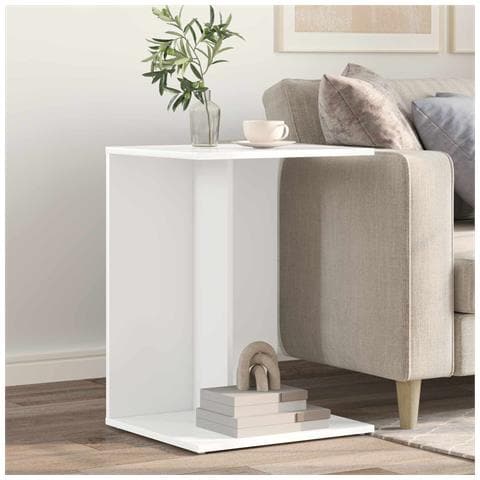 Tavolo laterale Bianco 45 x 40 x 62,5 cm Legno multistrato - Foto 2