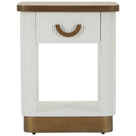 Comodino Vkh15-bianco-mdf-48x40x62 Cm - Foto 2