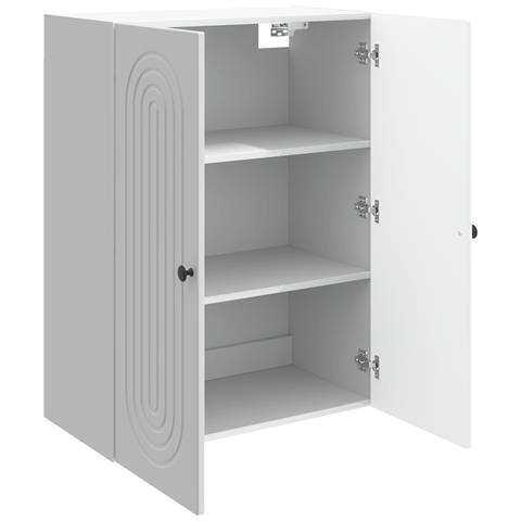Mobiletto a muro Bianco Lucido 66 x 34,5 x 90 cm - Foto 2
