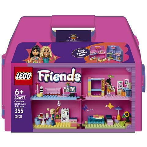 Friends 42697 Valigetta Creativa Casa delle Bambole, Giochi da Viaggio con Casa a 8 Stanze e 2 Mini Bamboline, Regalo 6+ - Foto 1