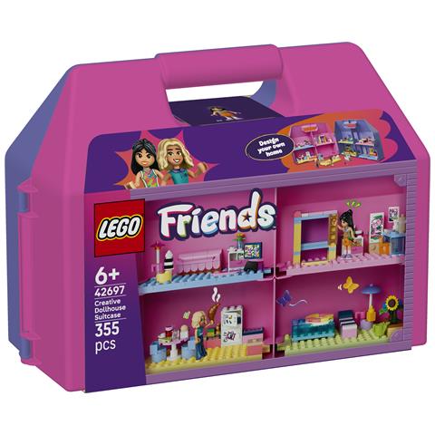 Friends 42697 Valigetta Creativa Casa delle Bambole, Giochi da Viaggio con Casa a 8 Stanze e 2 Mini Bamboline, Regalo 6+ - Foto 21