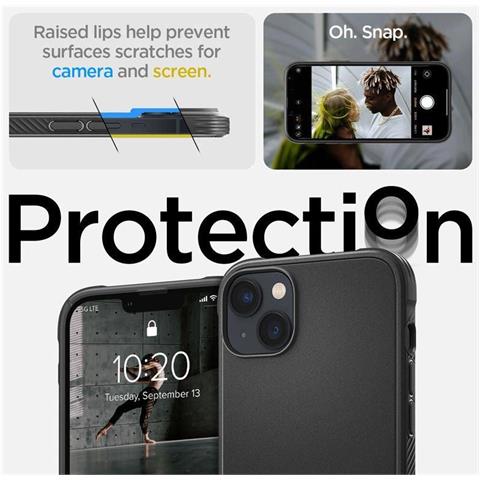 Spigen Rugged Armor Mag Magsafe Iphone 14 Nero Opaco - Foto 3