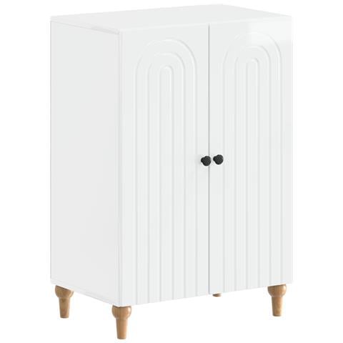 Mobile per scarpe ALKMAAR 59,5 x 39,5 x 90 cm Bianco Lucido - Foto 1