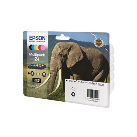 C13T24284020 Cartuccia Ink Originale Multipack Nero + 5 Colori per Expression Foto XP-750 / XP-850 - Foto 6