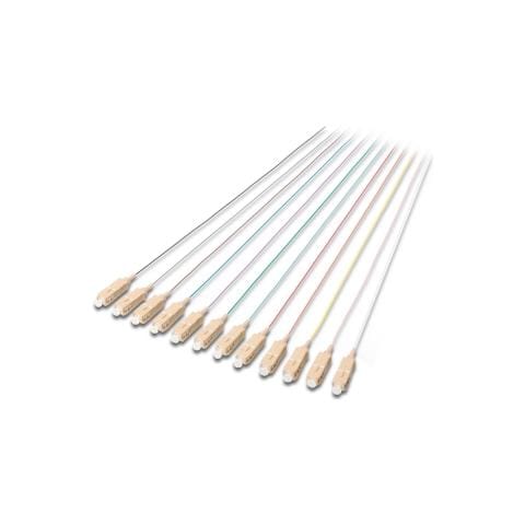 Set 12 Cavi Pigtail Fibra Ottica Colorati Connettori Sc Om4 50/125 Simplex - Foto 2