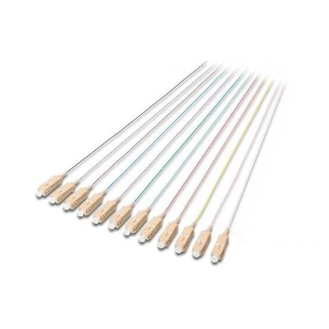 Set 12 Cavi Pigtail Fibra Ottica Colorati Connettori Sc Om4 50/125 Simplex - Foto 1