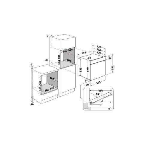 Forno Elettrico da Incasso FA2530HIX Capacità 66 L Multifunzione Ventilato Potenza 1500 W Colore Inox - Foto 7