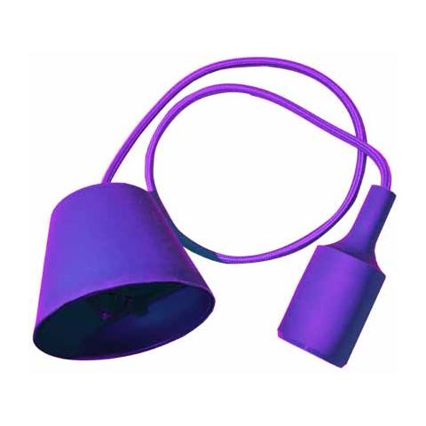 Lampadario Portalampada E27 Colore Viola Vt-7228 3483 - Foto 1