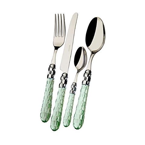 Posate Cristallo Di , Set 24 - Verde Argento - Foto 1