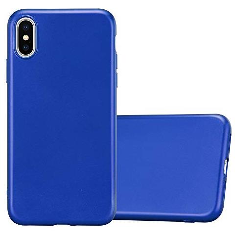 Cadorabo Custodia Compatibile Con Apple Iphone Xs Max In Blu Metallico - Coperchio Protettivo In Silicone Tpu Flessibile - Foto 1