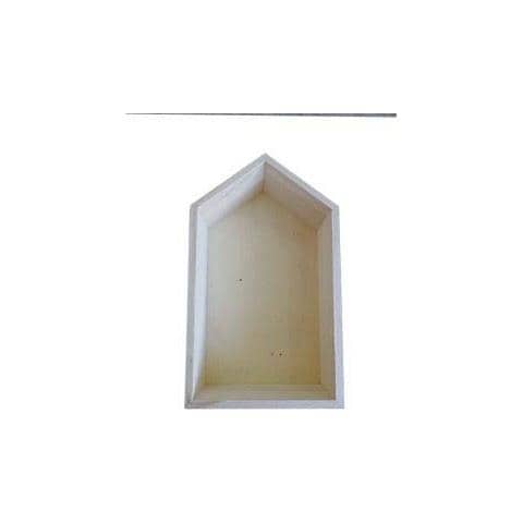 Scaffale In Legno 30,5 X 18 X 10 Cm - Foto 1