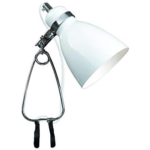 73072001 - Lampada Da Tavolo A Morsetto, Colore: Bianco - Foto 1