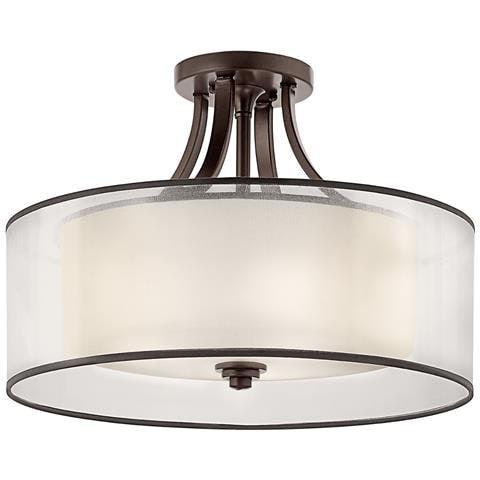 4 Light Semi-flush Mount, Mission Bronze, E27 - Foto 1