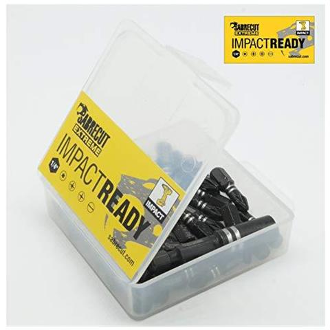 21 X 25 Millimetri Scpa2521ph Ph2 Impatto Cacciavite Driver Bits Set Terminazione Singola Phillips No. 2 Heavy Duty Con Aggancio Bit E Storage Box - Foto 2