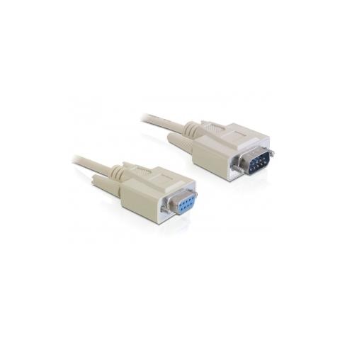 RS-232, 1m Sub-D9 Sub-D9 Beige cavo di interfaccia e adattatore - Foto 1