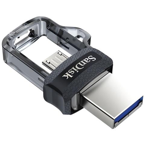 173386 128GB USB 3.0 (3.1 Gen 1) Type A / micro-B Nero, Trasparente unità flash USB - Foto 6