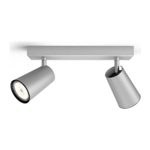 Plafoniera Regolabile - 2 Punti - Gu10 - Metallo - 93520 - Foto 4