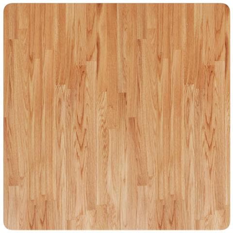 Piano Tavolo Quadrato Marrone Chiaro 80x80x2,5 Rovere Trattato - Foto 2