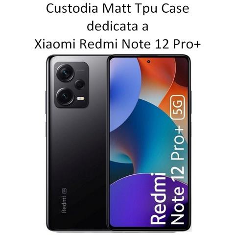 Custodia Tpu Silicone Cover Case Per Xiaomi Redmi Note 12 Pro+ - 12 Pro Plus 5g Black - Foto 2