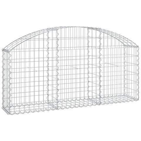 Cesto Gabbione Ad Arco 150x30x60/80 Cm Ferro Zincato - Foto 1
