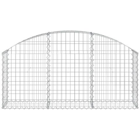 Cesto Gabbione Ad Arco 150x30x60/80 Cm Ferro Zincato - Foto 2