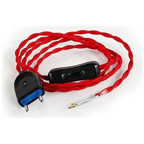 Cavo Di Alimentazione Interruttore Luce Cordoncino 2 X 0,75 Mm 2 M - Foto 1