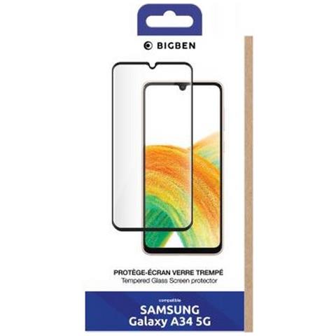 Salvadisplay In Vetro Temperato Per Samsung A34 2.5d Antigraffio, Trasparente - Foto 5