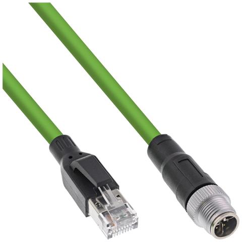 Cavo Di Rete Industriale, M12 8-pin X-coded to RJ45 plug, Cat. 6A PUR 5m - Foto 1