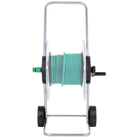 Carrello Avvolgitubo Per Tubo Flessibile 60 M 1/2"" In Acciaio - Foto 2