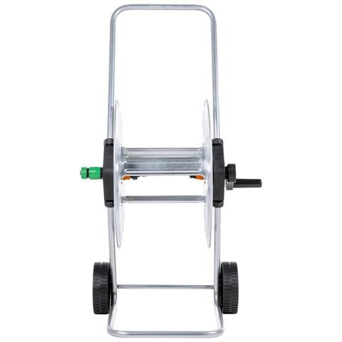 Carrello Avvolgitubo Per Tubo Flessibile 60 M 1/2"" In Acciaio - Foto 3