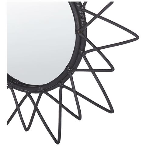 Specchio Aroek Rattan Nero - Foto 2