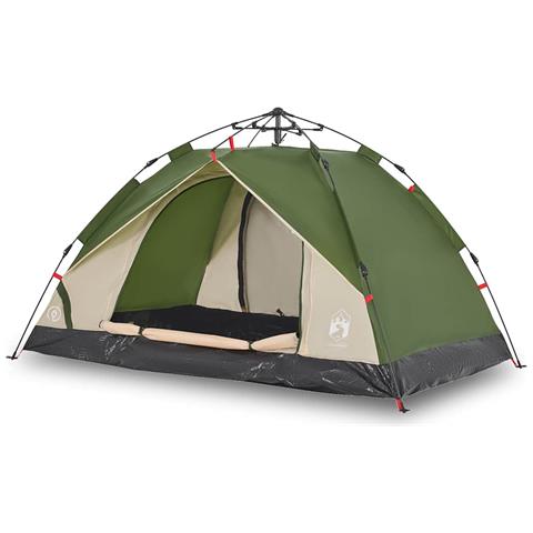 Tenda A Cupola Da Campeggio 2 Persone Verde A Rilascio Rapido - Foto 1