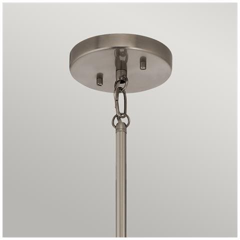 Lampadario Classico Karlee Acciaio Peltro Classico Cristallo 3 Luci E14 - Foto 4