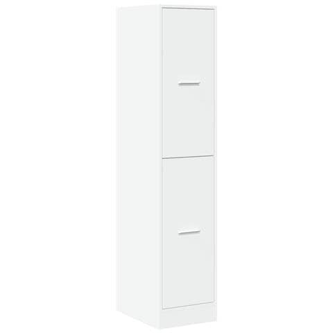 Armadietto Da Farmacia Bianco 30x41x144,5 Cm In Truciolato - Foto 3