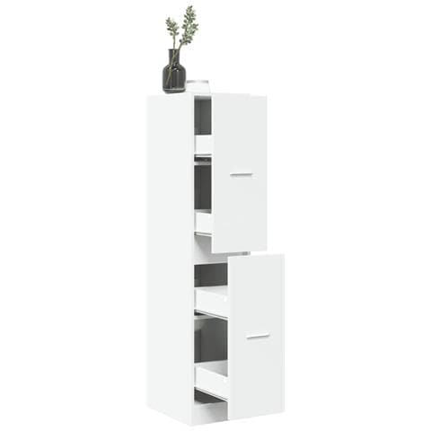 Armadietto Da Farmacia Bianco 30x41x144,5 Cm In Truciolato - Foto 1
