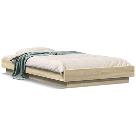 Giroletto Luci Led Rovere Sonoma 90x190 Cm In Legno Multistrato - Foto 2