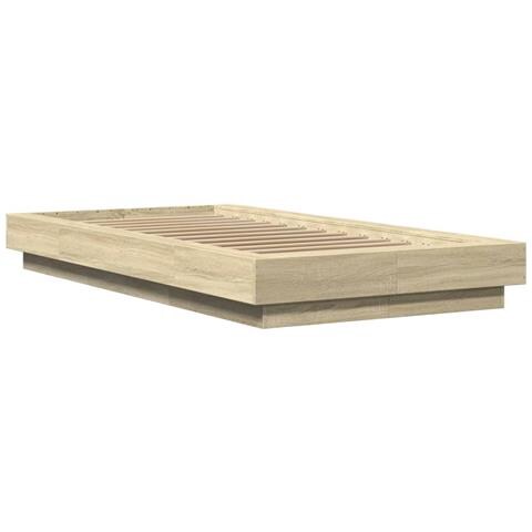 Giroletto Luci Led Rovere Sonoma 90x190 Cm In Legno Multistrato - Foto 3