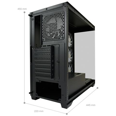 LC-Power LC-715B-ON computer case Midi Tower Nero - Foto 2