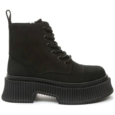 Black Casual Closed Booties Stivaletti Pelle Scamosciata /nabuk Scarpe Donna Nero Eu 36, 948012/30-01 - Foto 2
