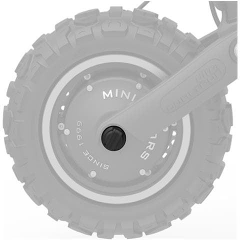 2 Coperture Per Dado Di Ruota Per Monopattino Dualtron Mini Originale, Nero - Foto 2